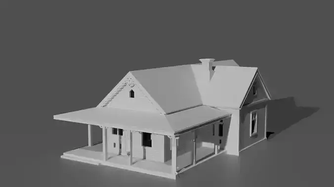 Classic Countryside Farm Wooden House