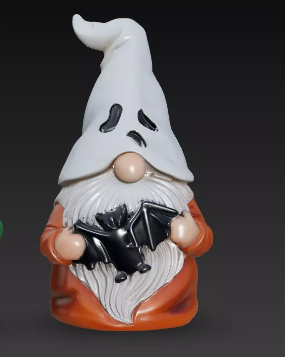 Halloween Gnome Trio - Stylized 3D Figures 3D print model_7