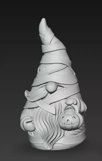 Halloween Gnome Trio - Stylized 3D Figures 3D print model_13