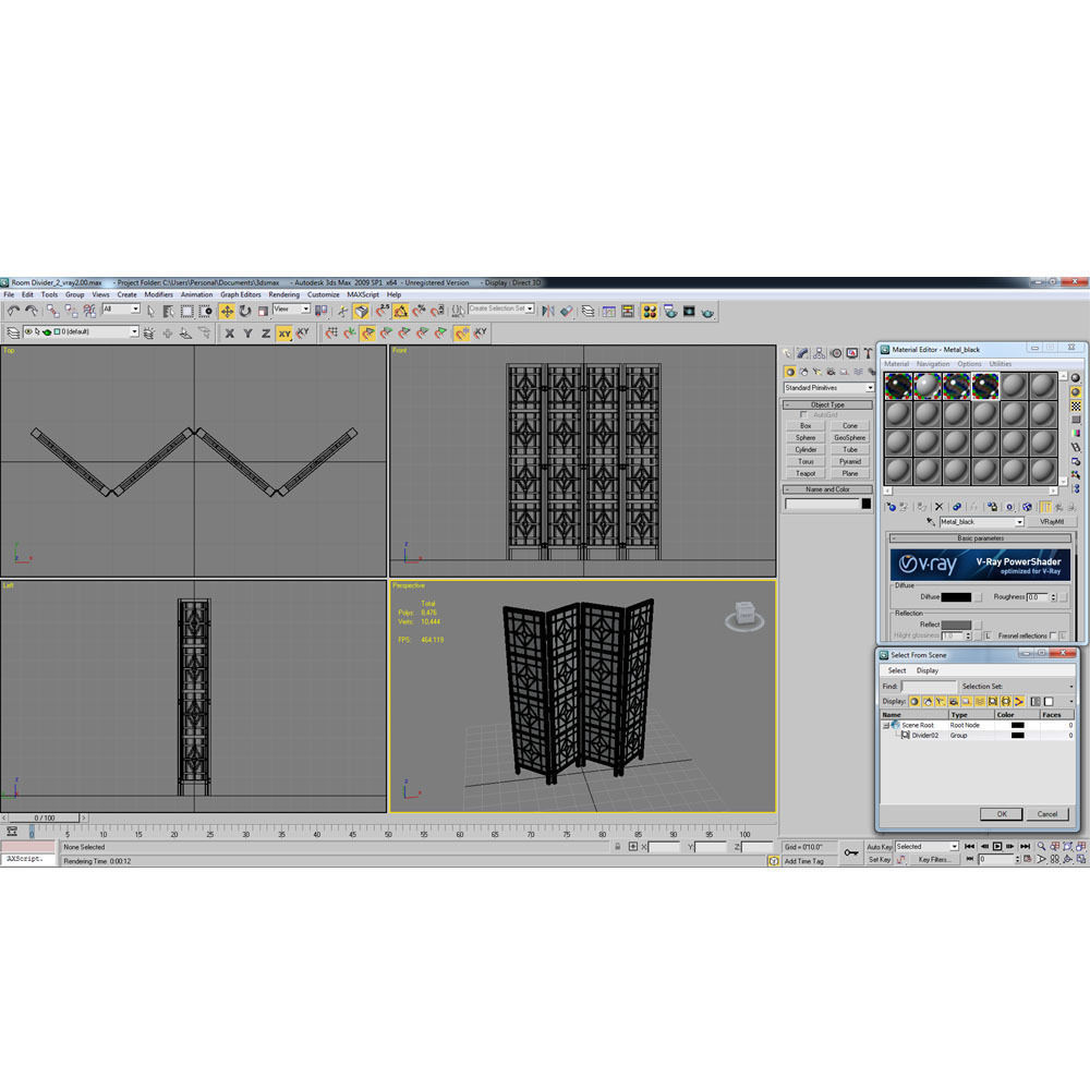Room Divider 2 3D model_6