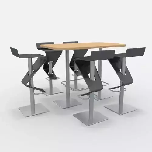 Coffee Table with Stool 1