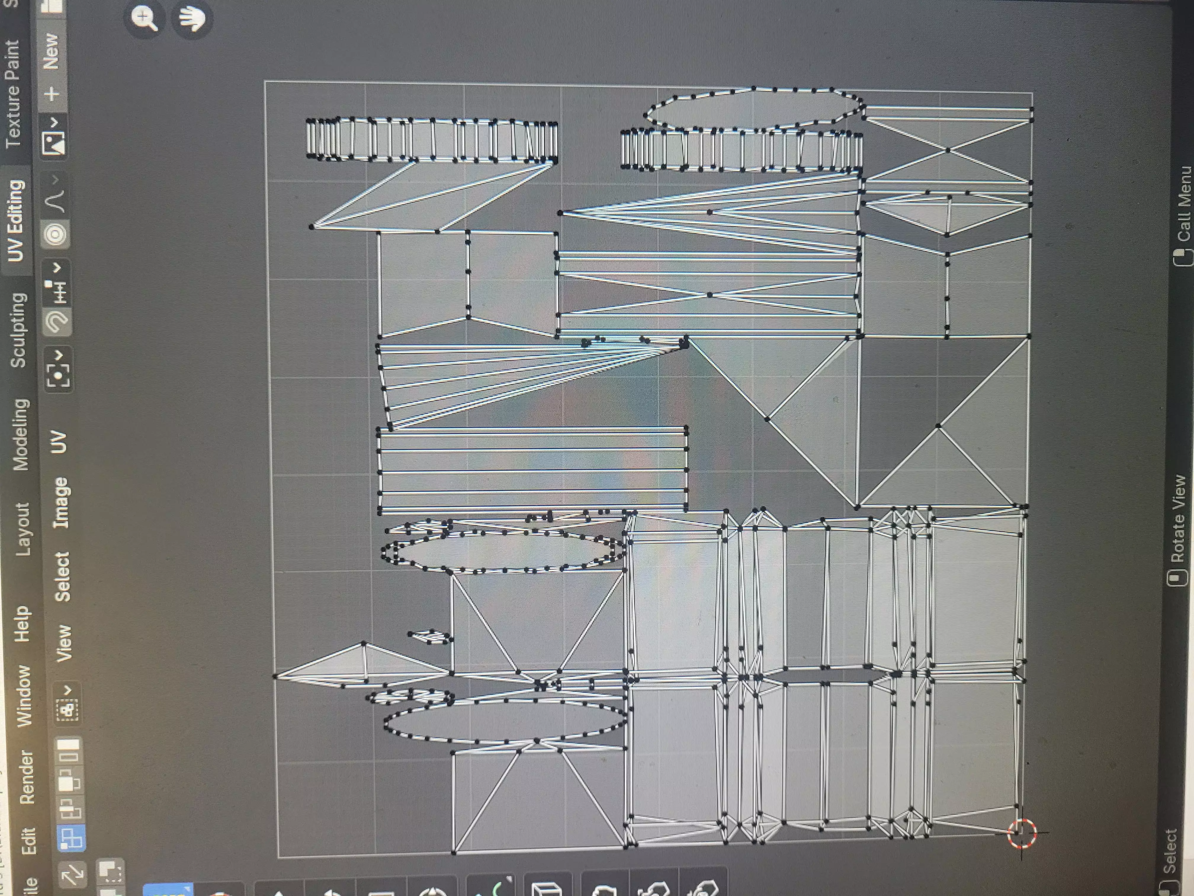 trident sword Low-poly 3D model_3