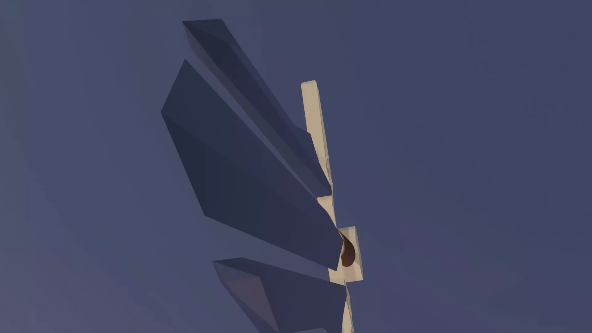 trident sword Low-poly 3D model_6