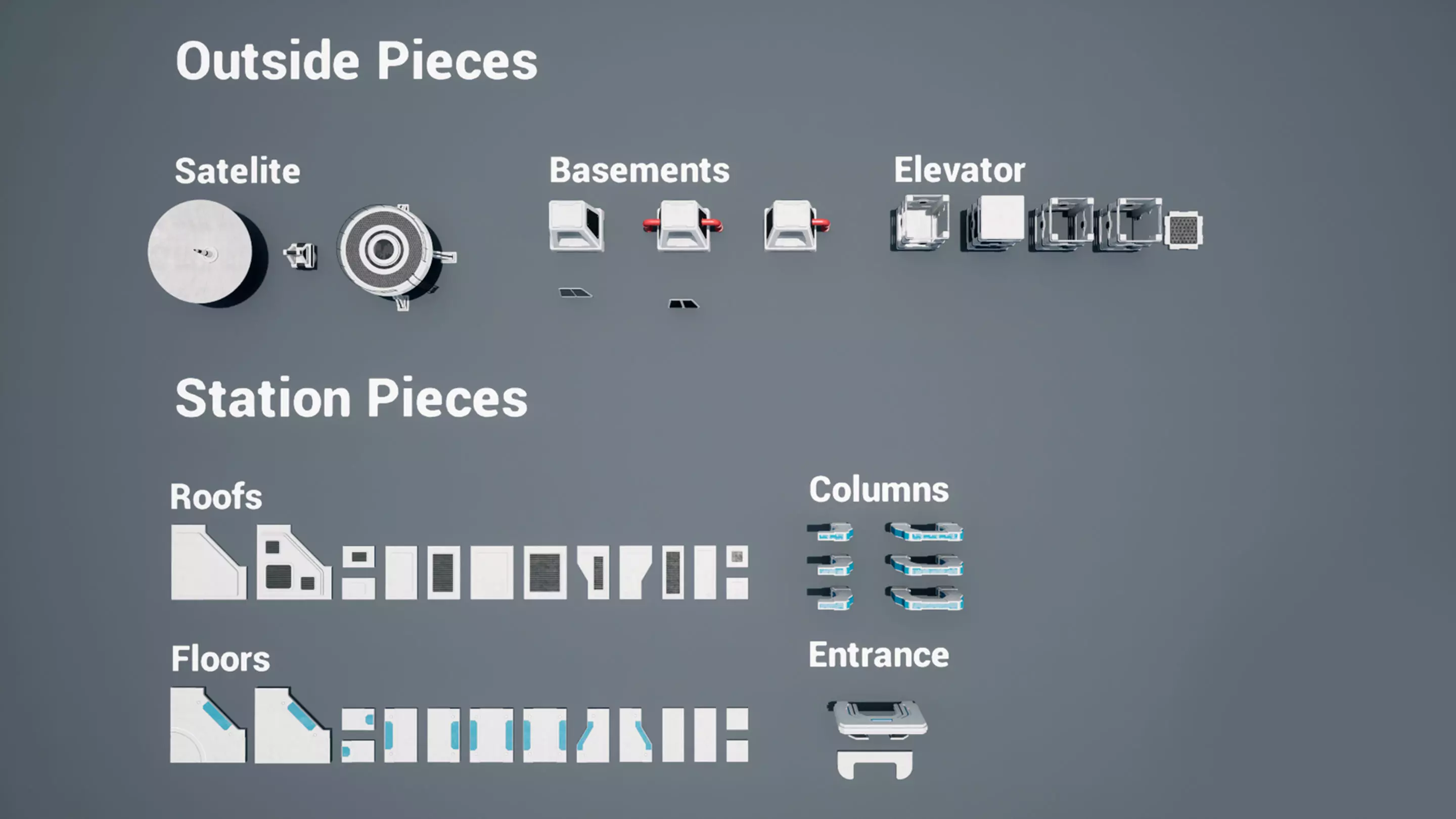 Sci Fi Modular Station 3D model_18