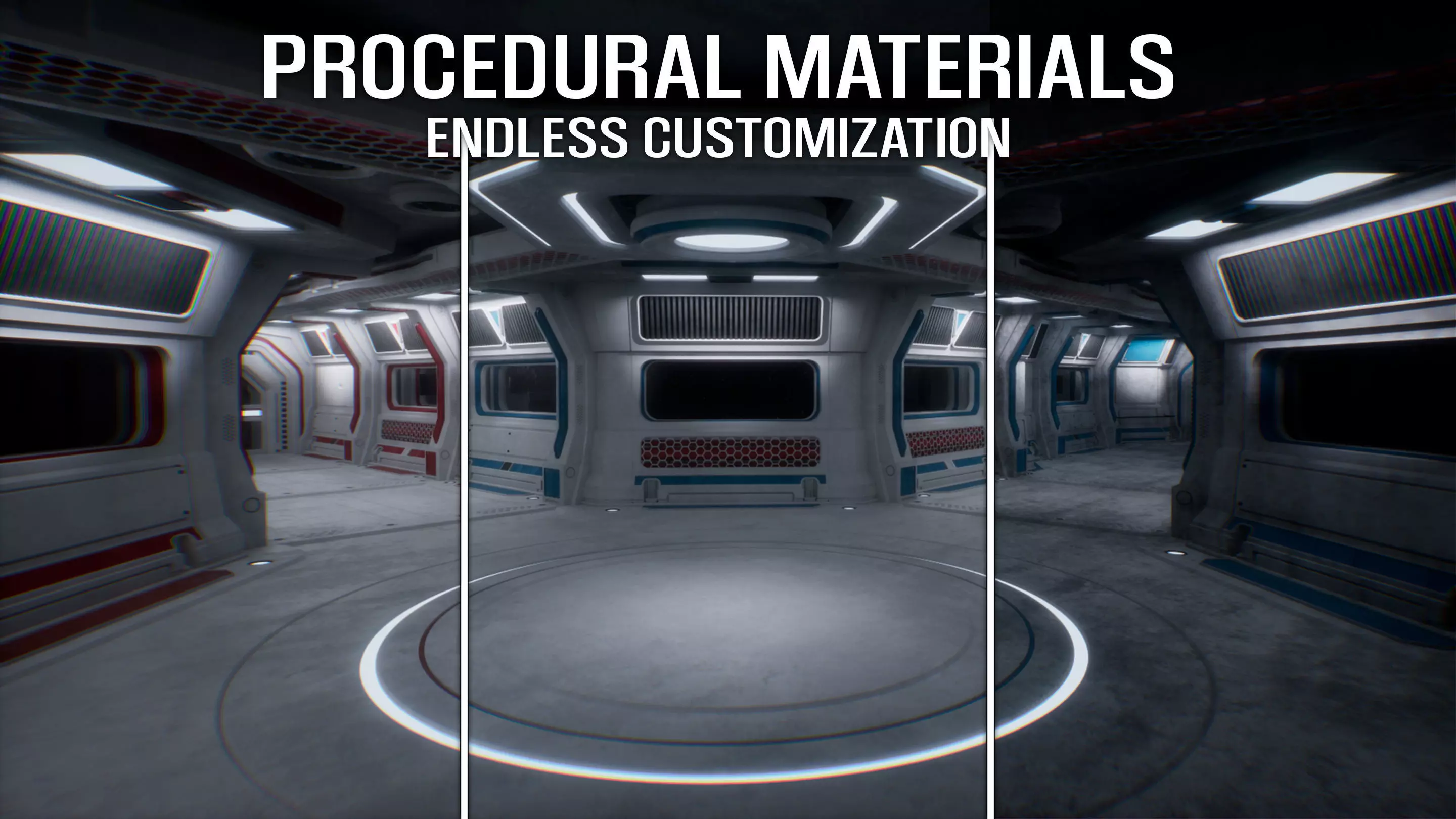 Sci Fi Modular Station 3D model_2