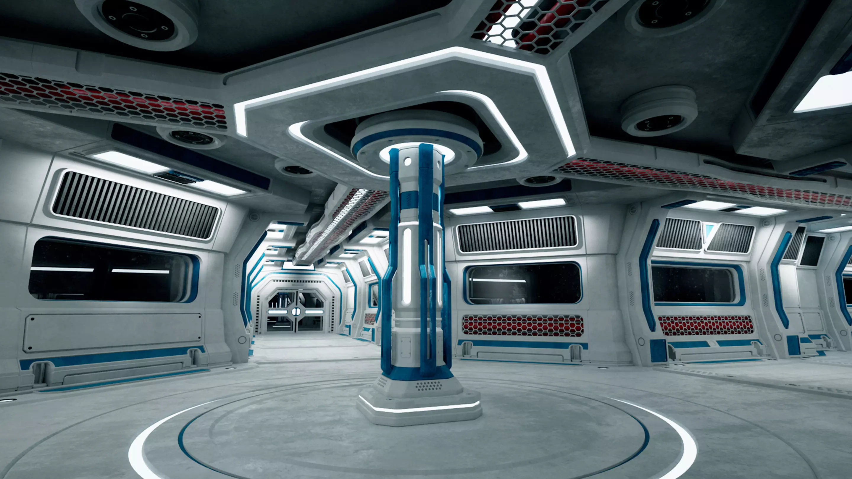 Sci Fi Modular Station 3D model_3