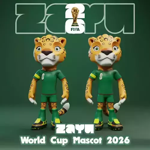 Zayu - 2026 World Cup Mascot - Keychain - Mexico