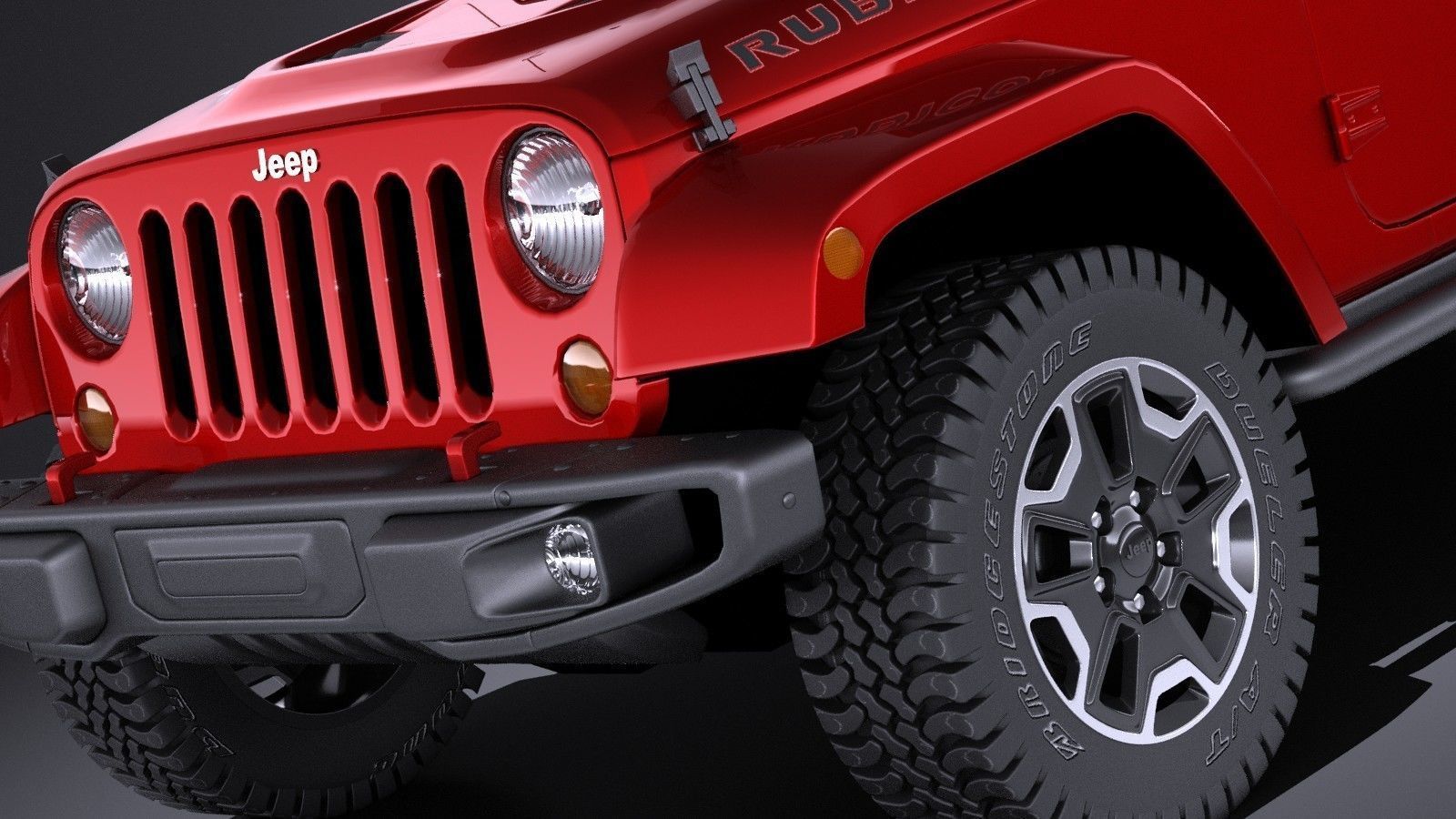 Jeep Wrangler Rubicon 2017 3D model_2
