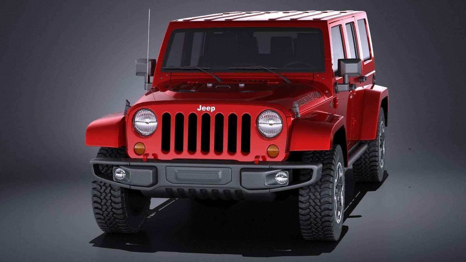 Jeep Wrangler Rubicon 2017 3D model_1