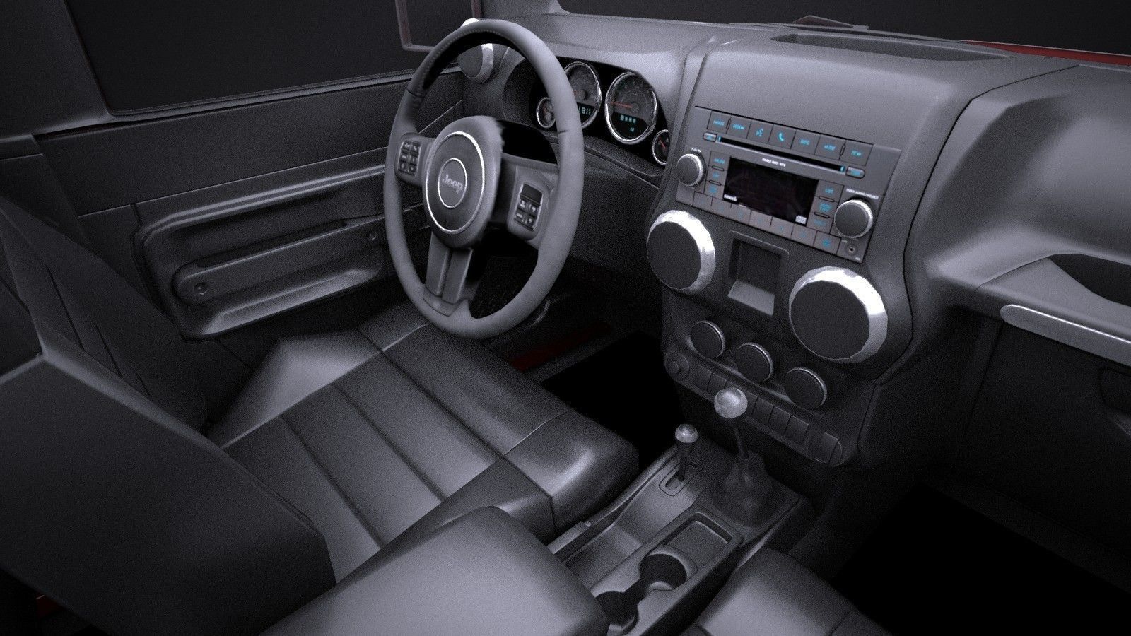 Jeep Wrangler Rubicon 2017 3D model_9