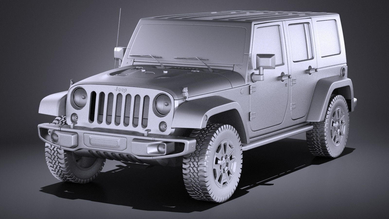 Jeep Wrangler Rubicon 2017 3D model_12