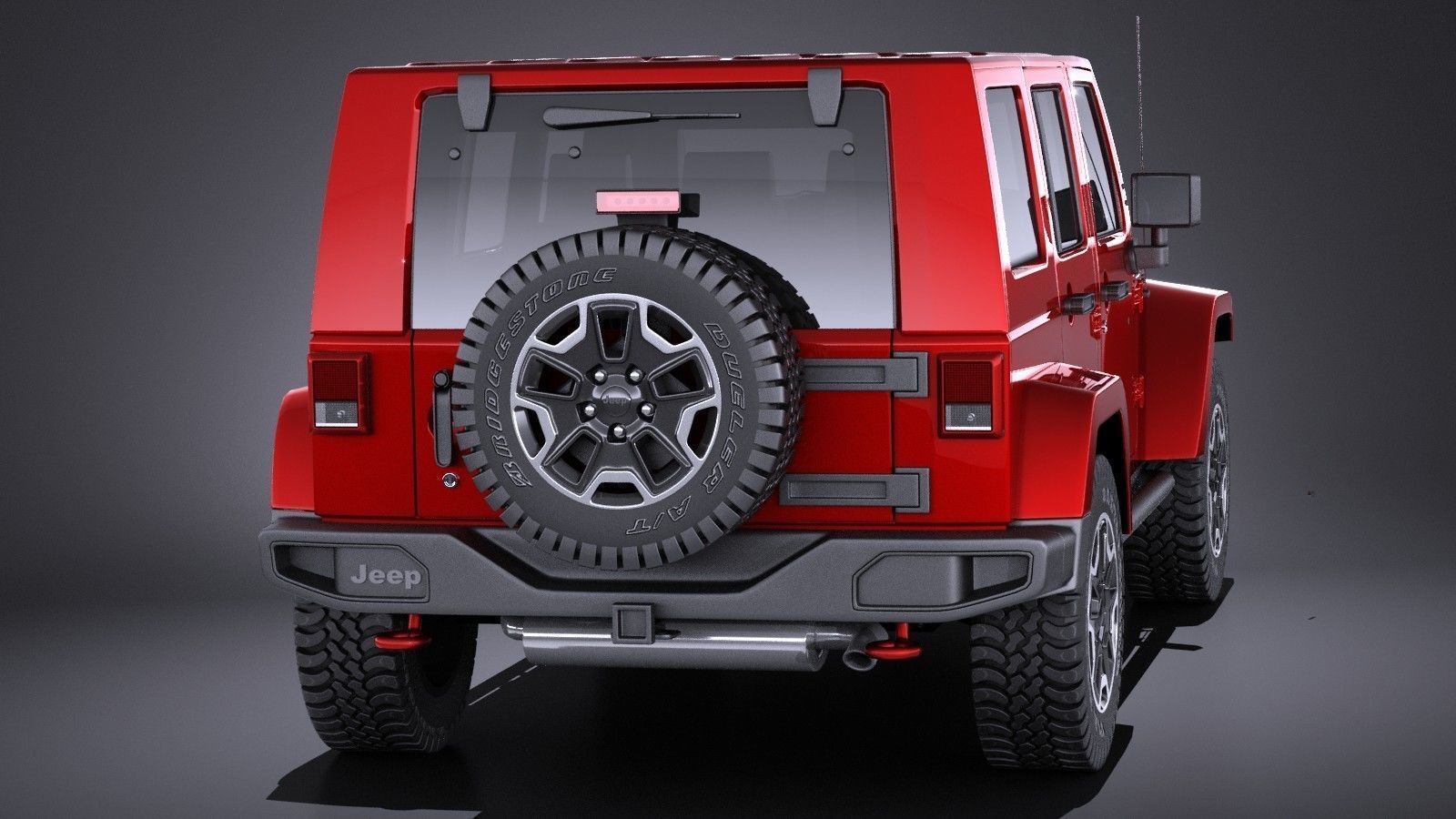 Jeep Wrangler Rubicon 2017 3D model_3