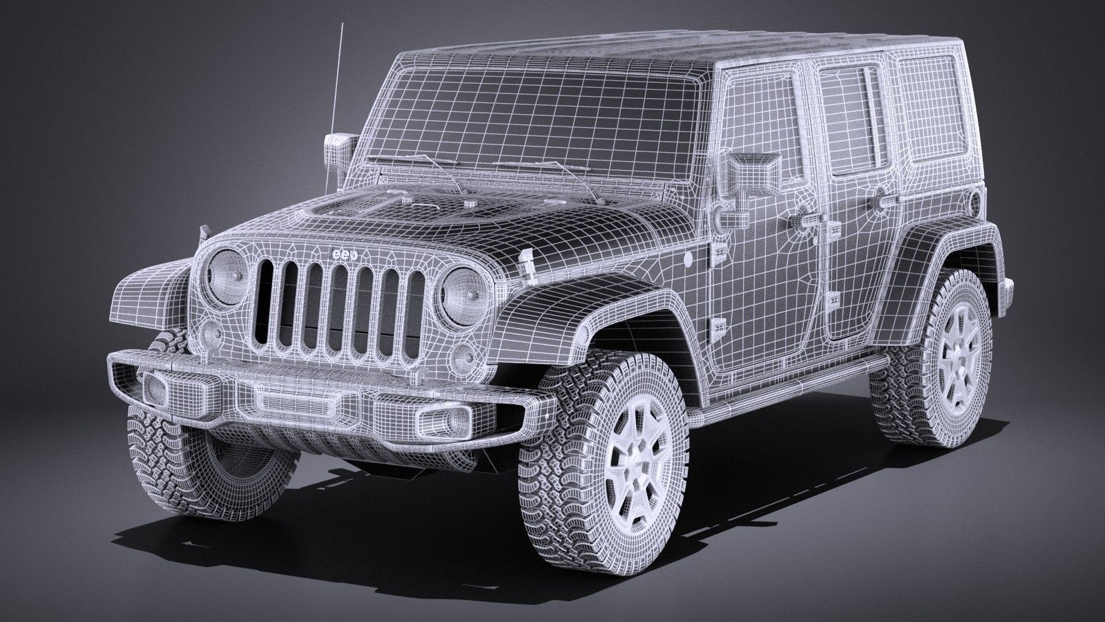Jeep Wrangler Rubicon 2017 3D model_16