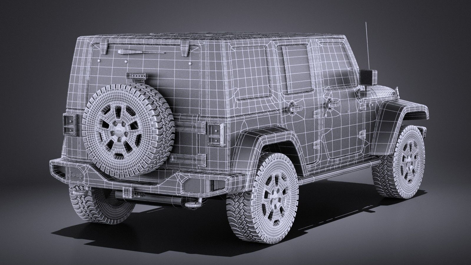 Jeep Wrangler Rubicon 2017 3D model_19