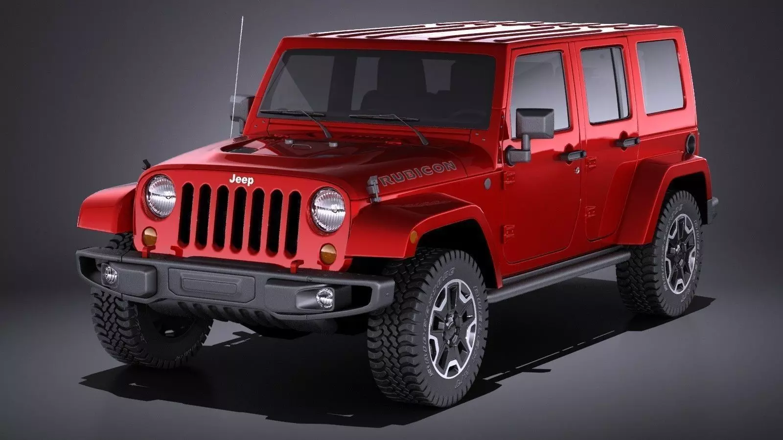 Jeep Wrangler Rubicon 2017 3D model_0