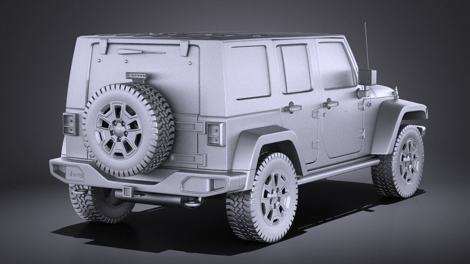 Jeep Wrangler Rubicon 2017 3D model_15