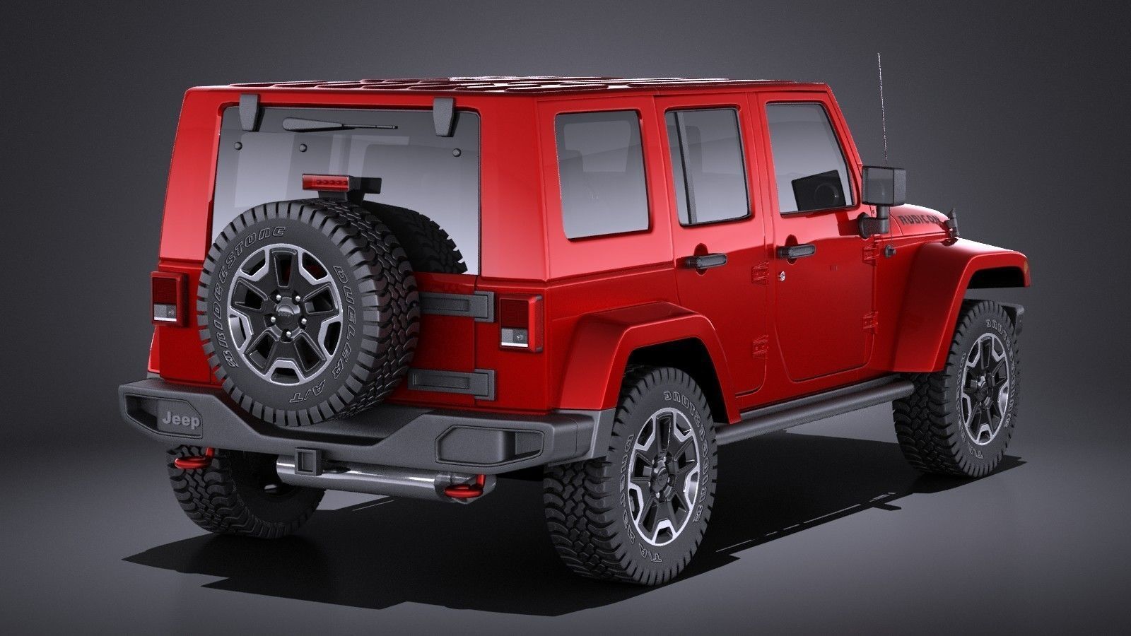 Jeep Wrangler Rubicon 2017 3D model_5