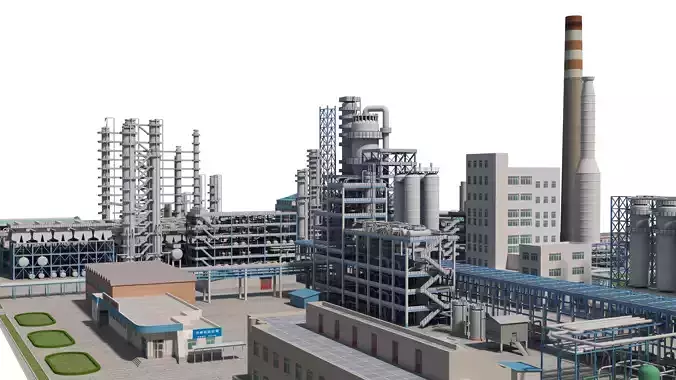 Refinery low-poly