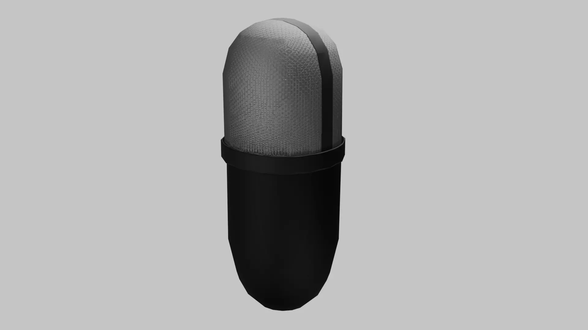 Studio mic Low-poly 3D model_3