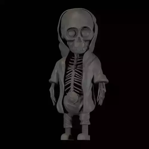 Halloween Skeleton High Quality 3D Model 3D print model