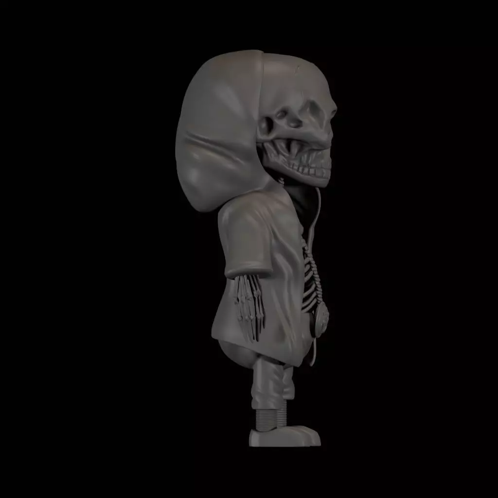 Halloween Skeleton High Quality 3D Model 3D print model_3