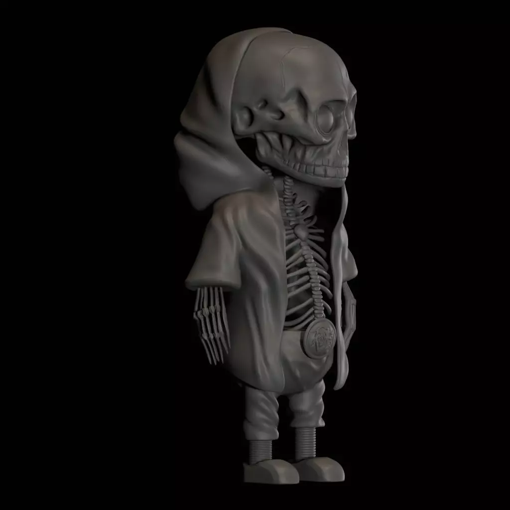 Halloween Skeleton High Quality 3D Model 3D print model_1