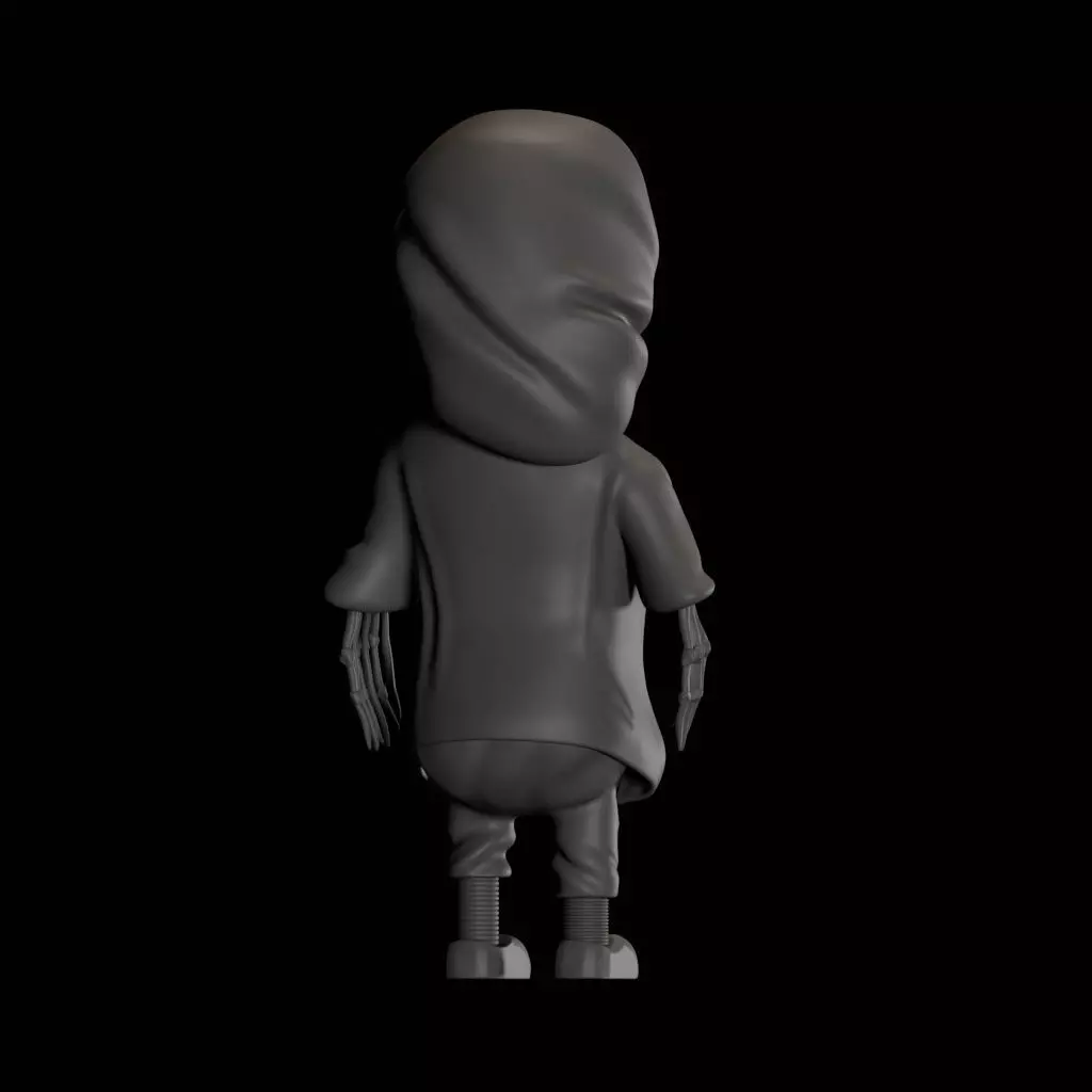 Halloween Skeleton High Quality 3D Model 3D print model_4