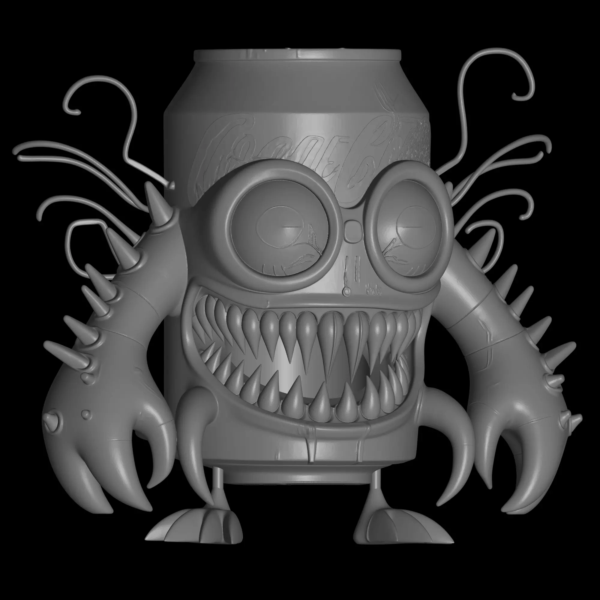 monster cola box pencil holder 3D print model