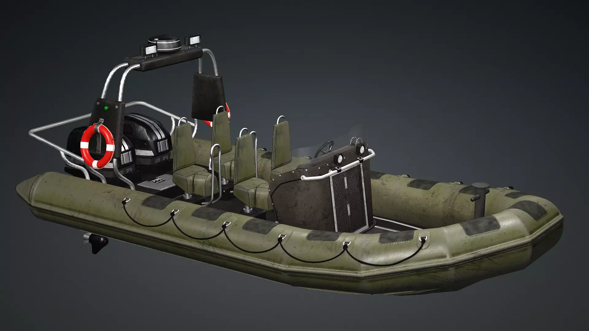 Military Tactical Boat 3D Model 3D model_3