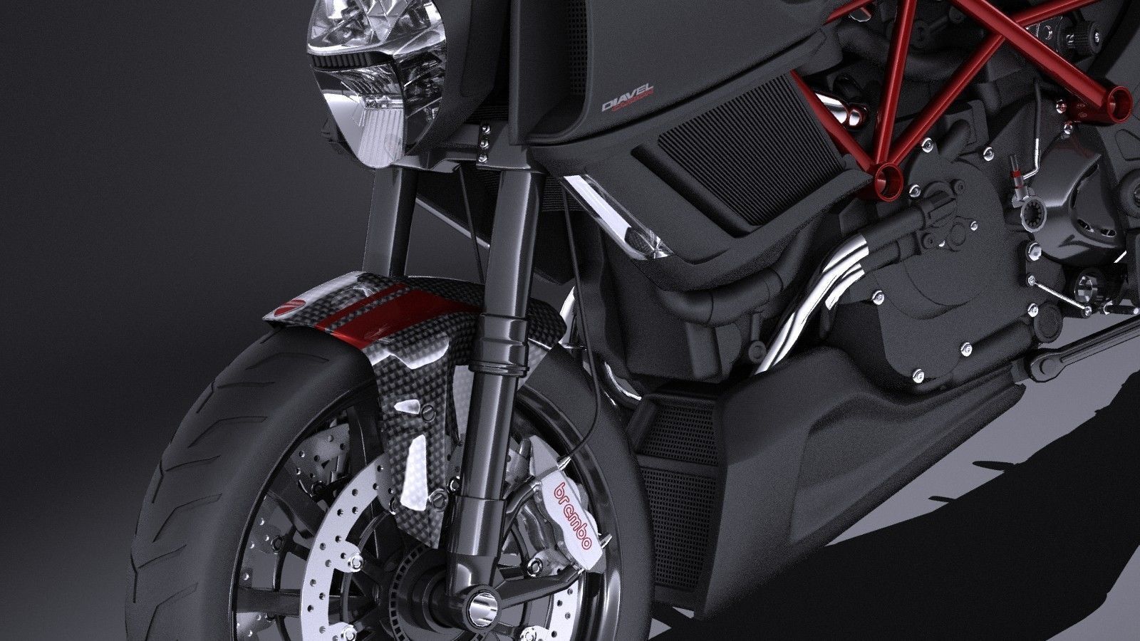 Ducati Diavel Carbon 2015 VRAY 3D model_2