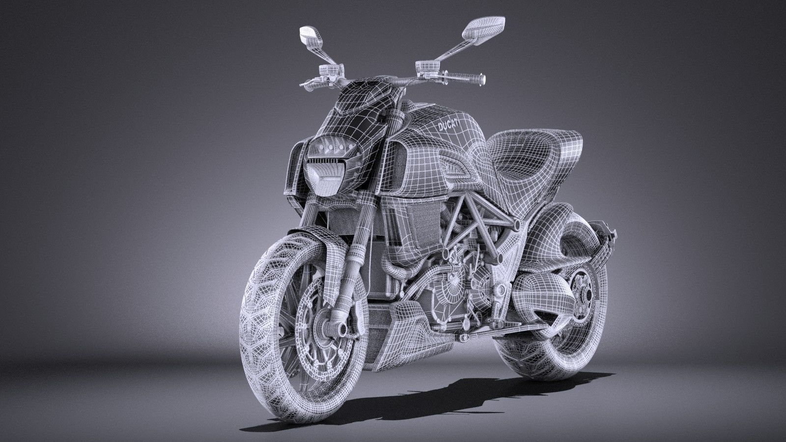 Ducati Diavel Carbon 2015 VRAY 3D model_14