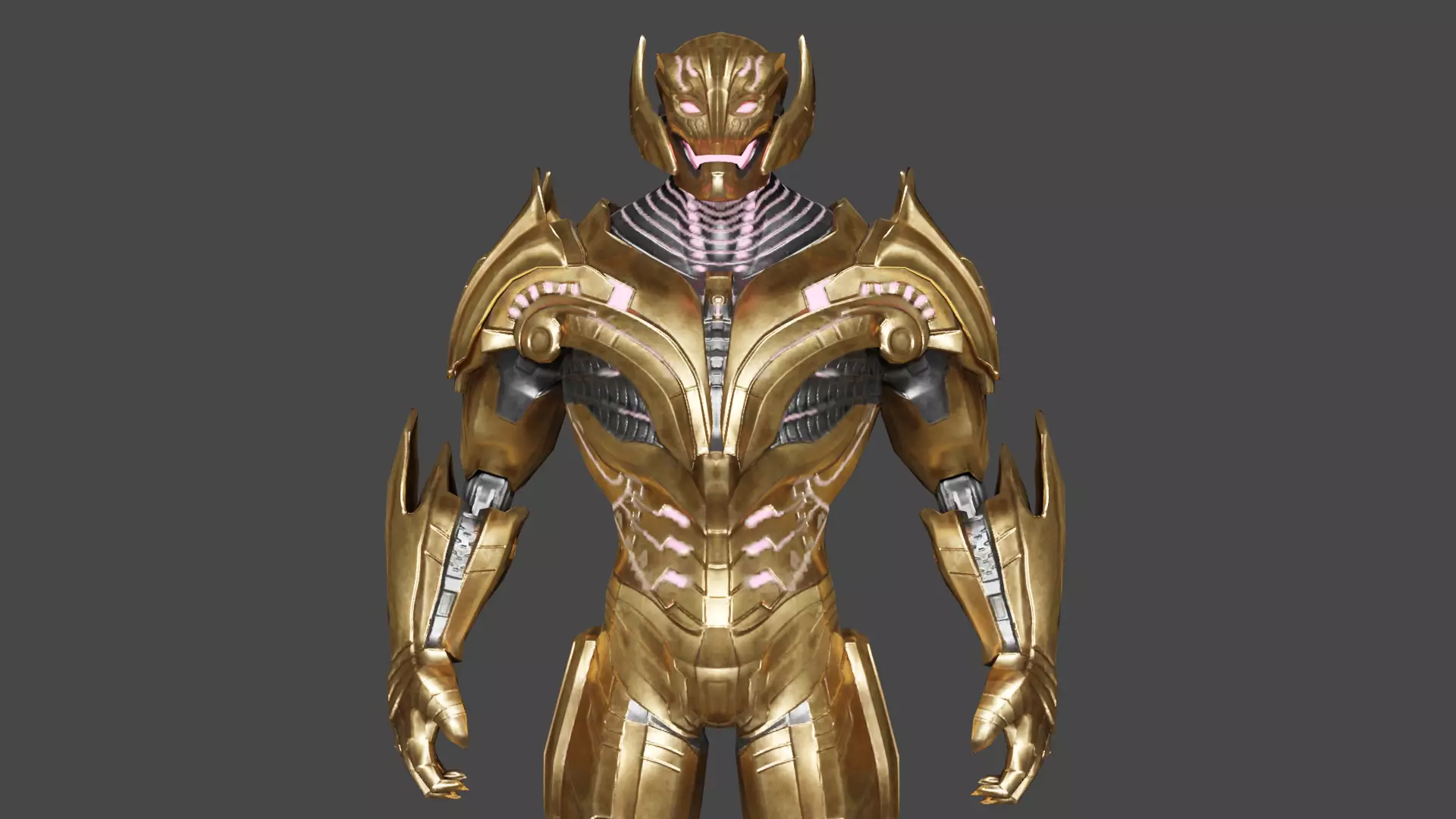Ultron evolved Low-poly 3D model_1
