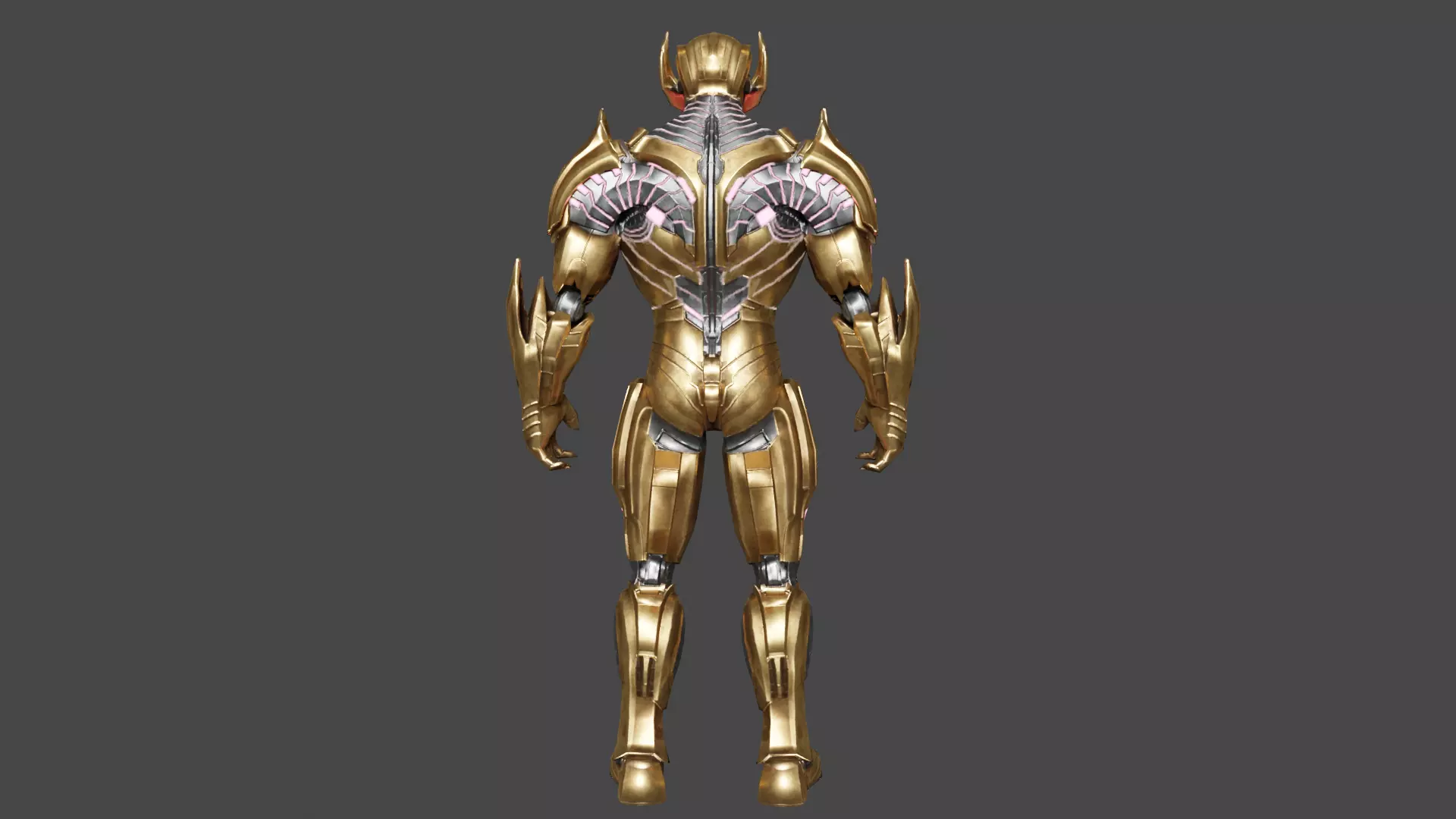 Ultron evolved Low-poly 3D model_4