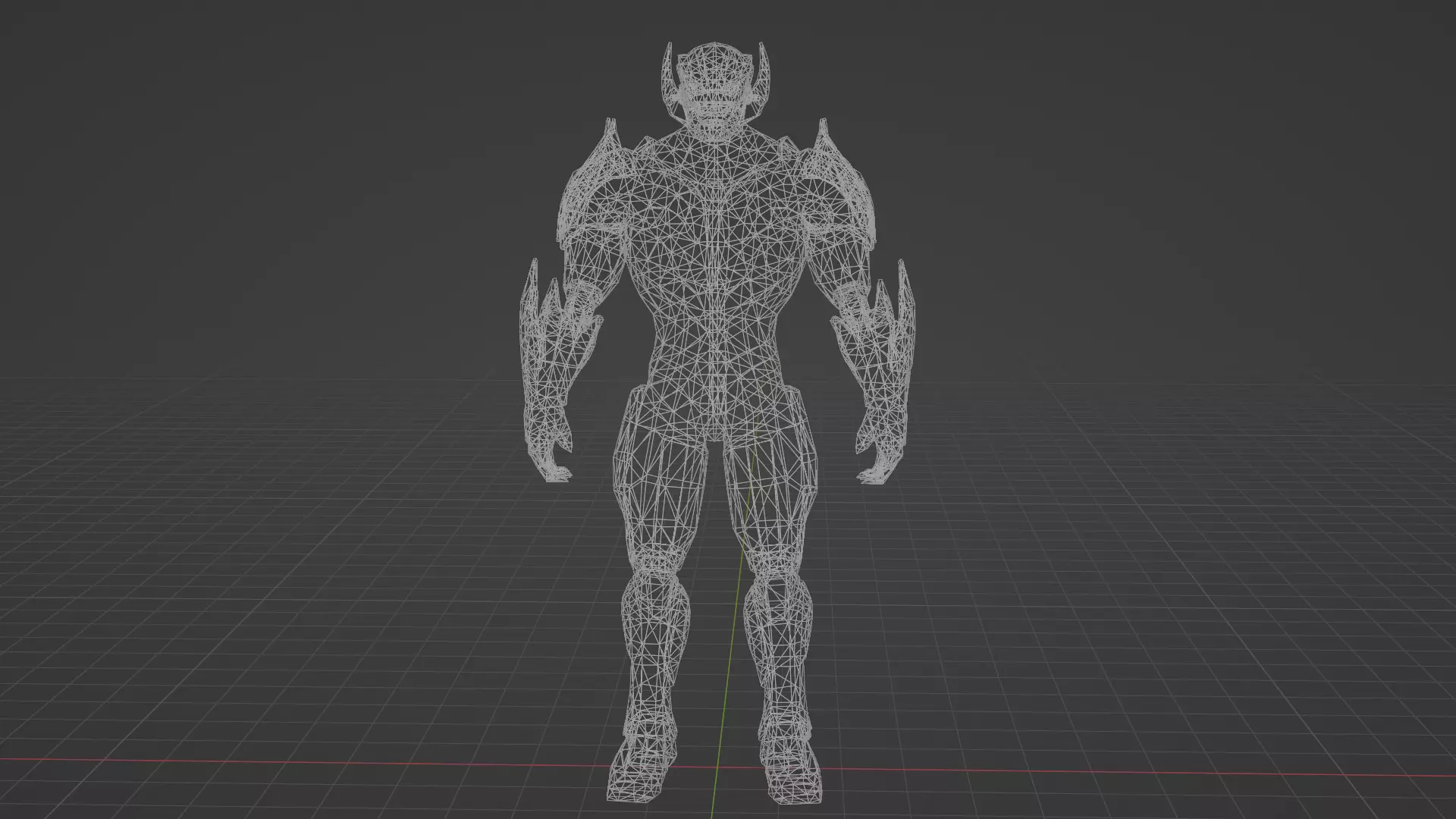 Ultron evolved Low-poly 3D model_6