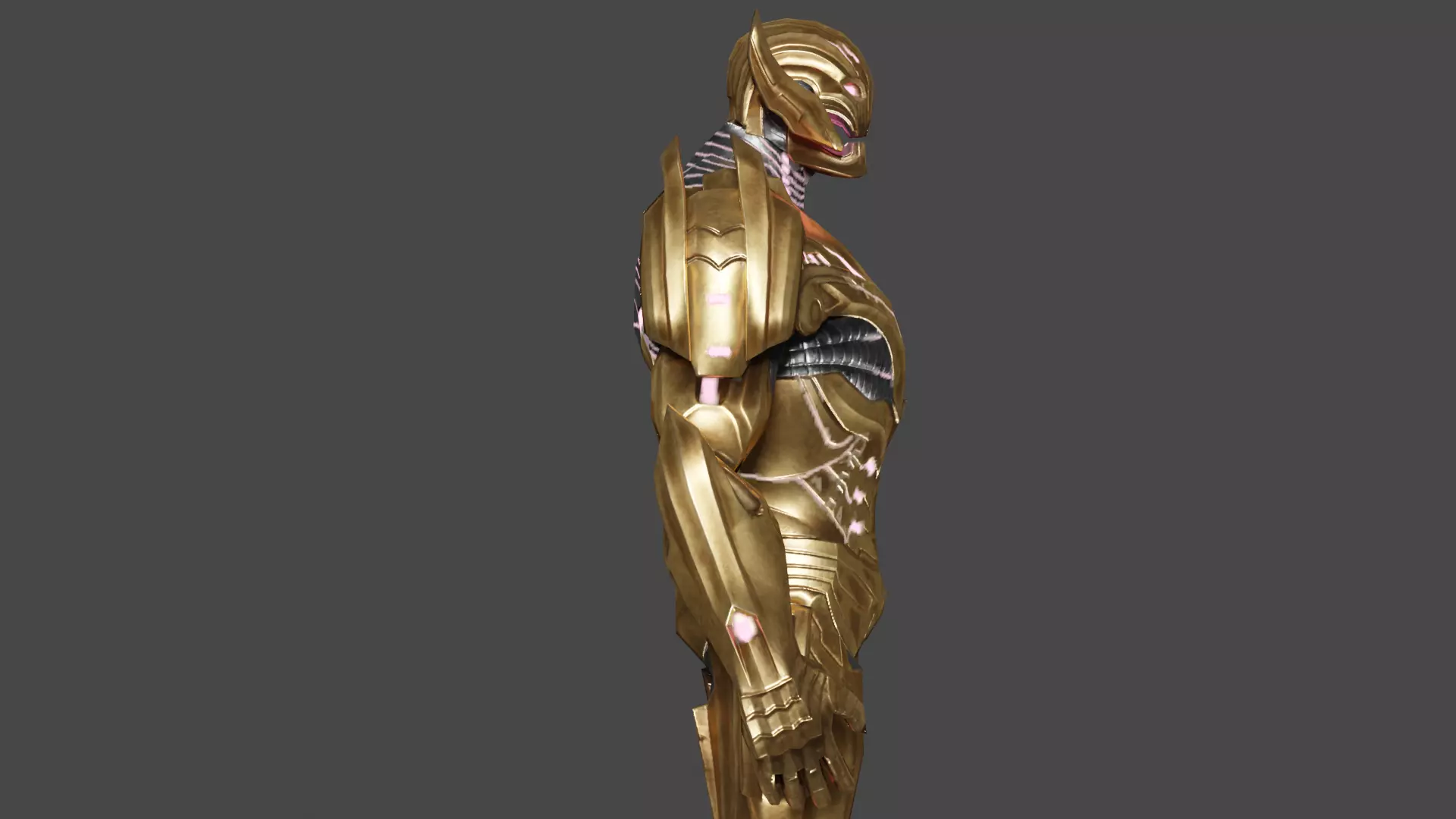 Ultron evolved Low-poly 3D model_3