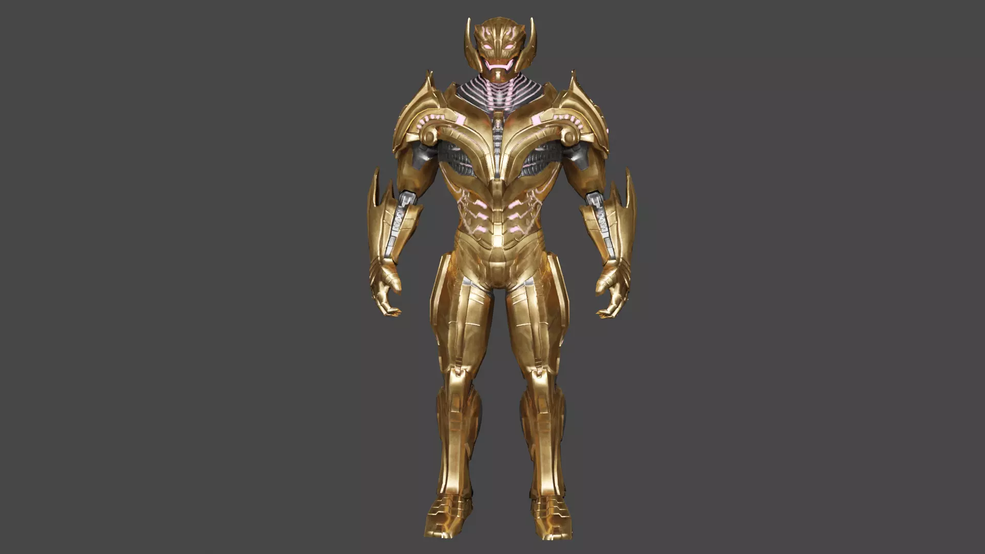 Ultron evolved Low-poly 3D model_0