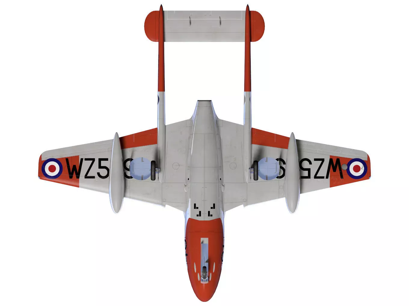 de Havilland DH100 Vampire T11 3D model_14
