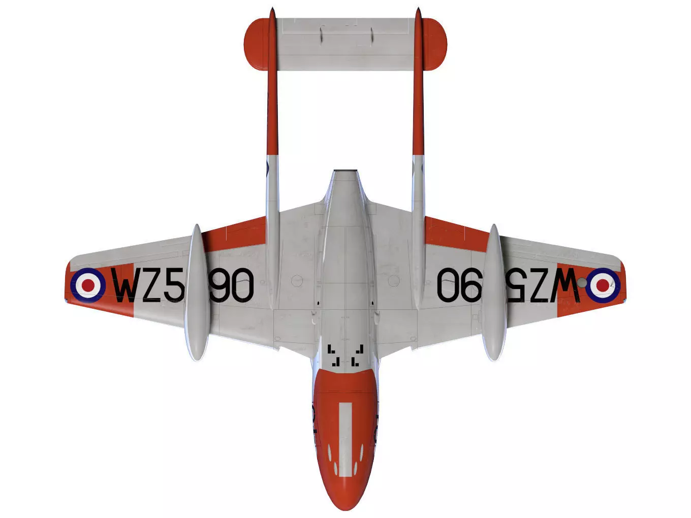 de Havilland DH100 Vampire T11 3D model_13
