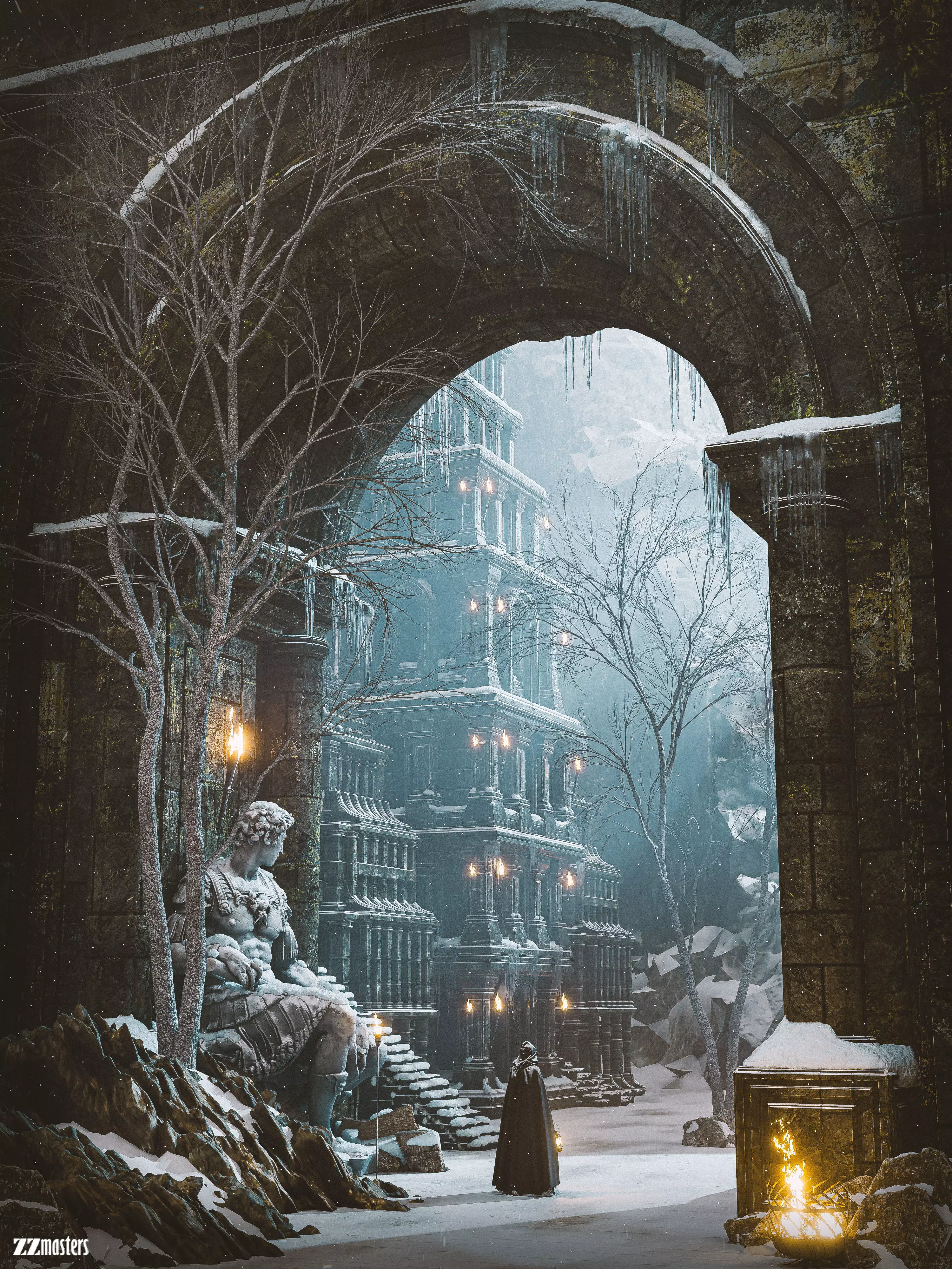 Temple Fantasy Model Pack 3D model 3D model_0