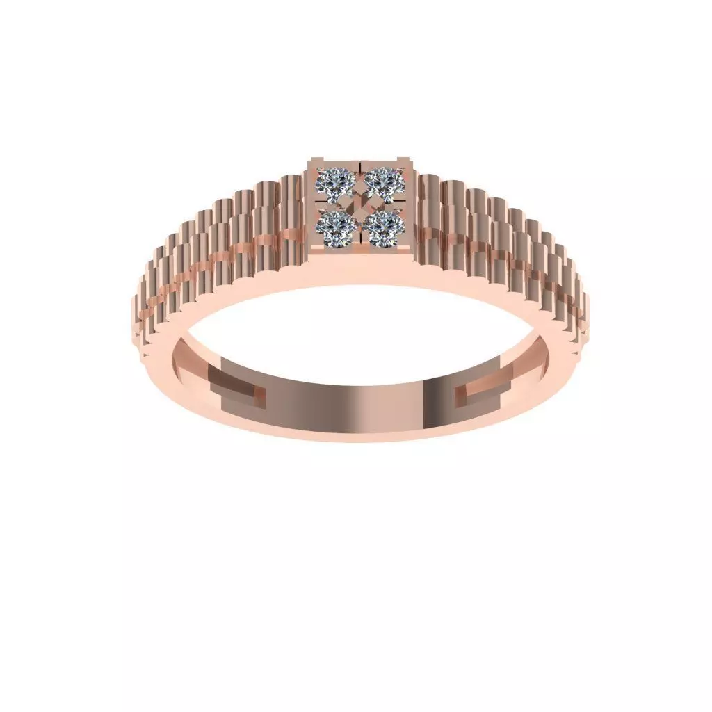 Mens Ring  Render 3dm STL OBJ FBX Details 3D print model_0