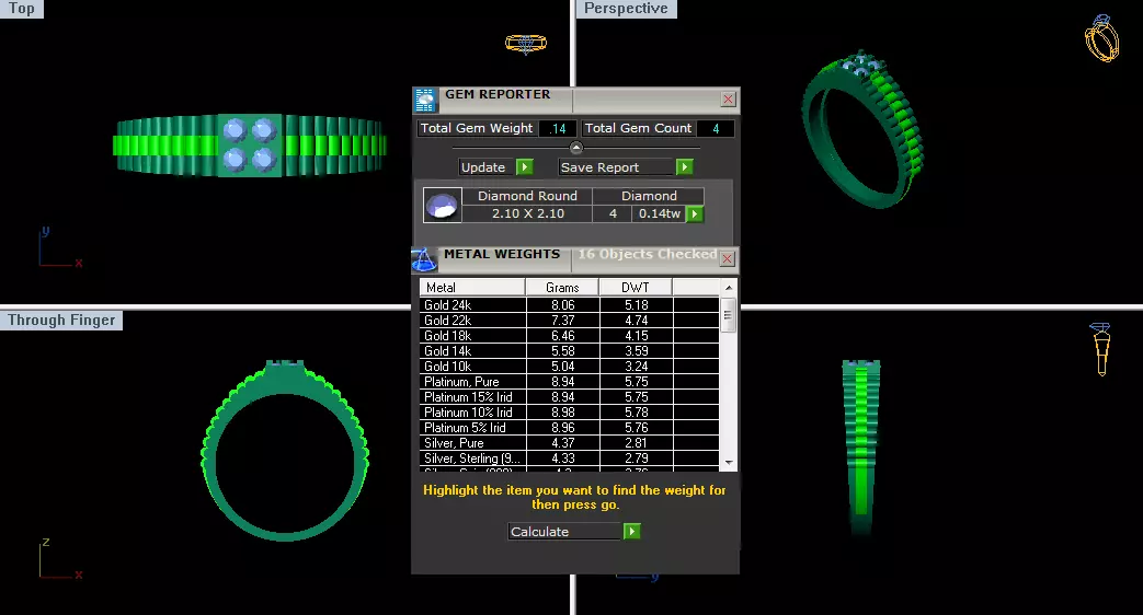 Mens Ring  Render 3dm STL OBJ FBX Details 3D print model_3