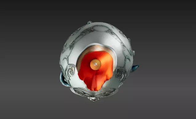 Haunted Skull Candle Holder 3D Print Model Halloween 3D print model_7