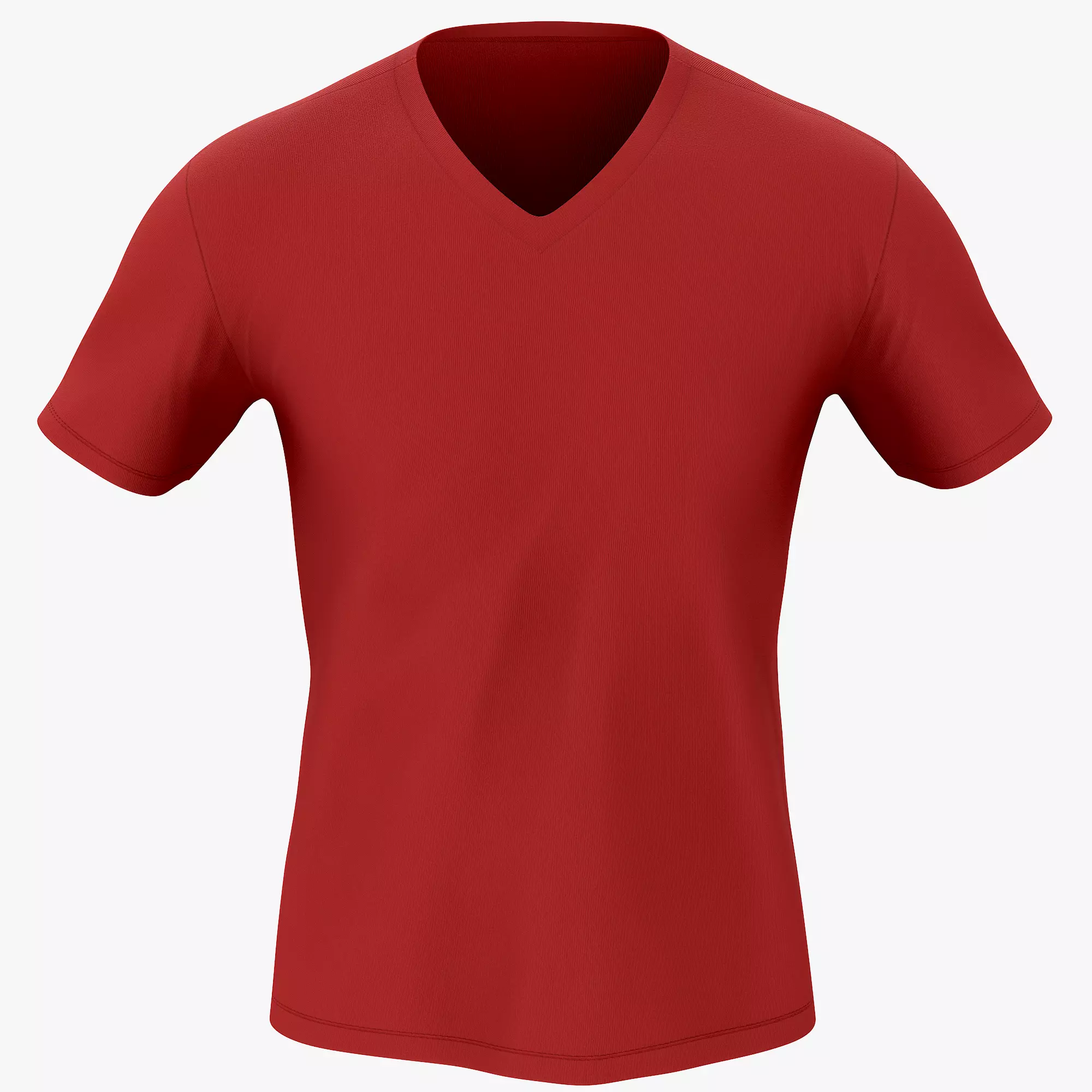 T-Shirt 02 Low-poly 3D model_2