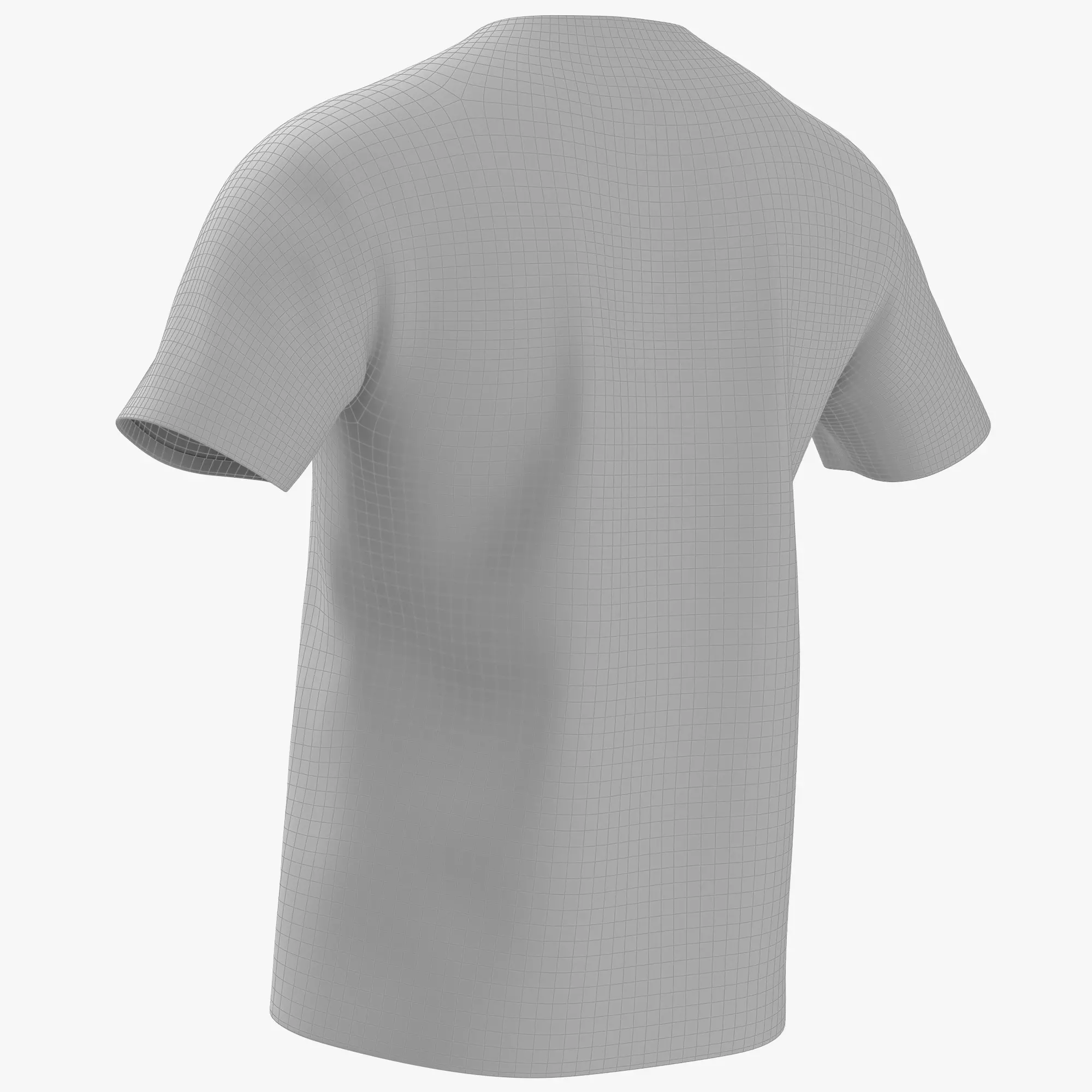 T-Shirt 02 Low-poly 3D model_11