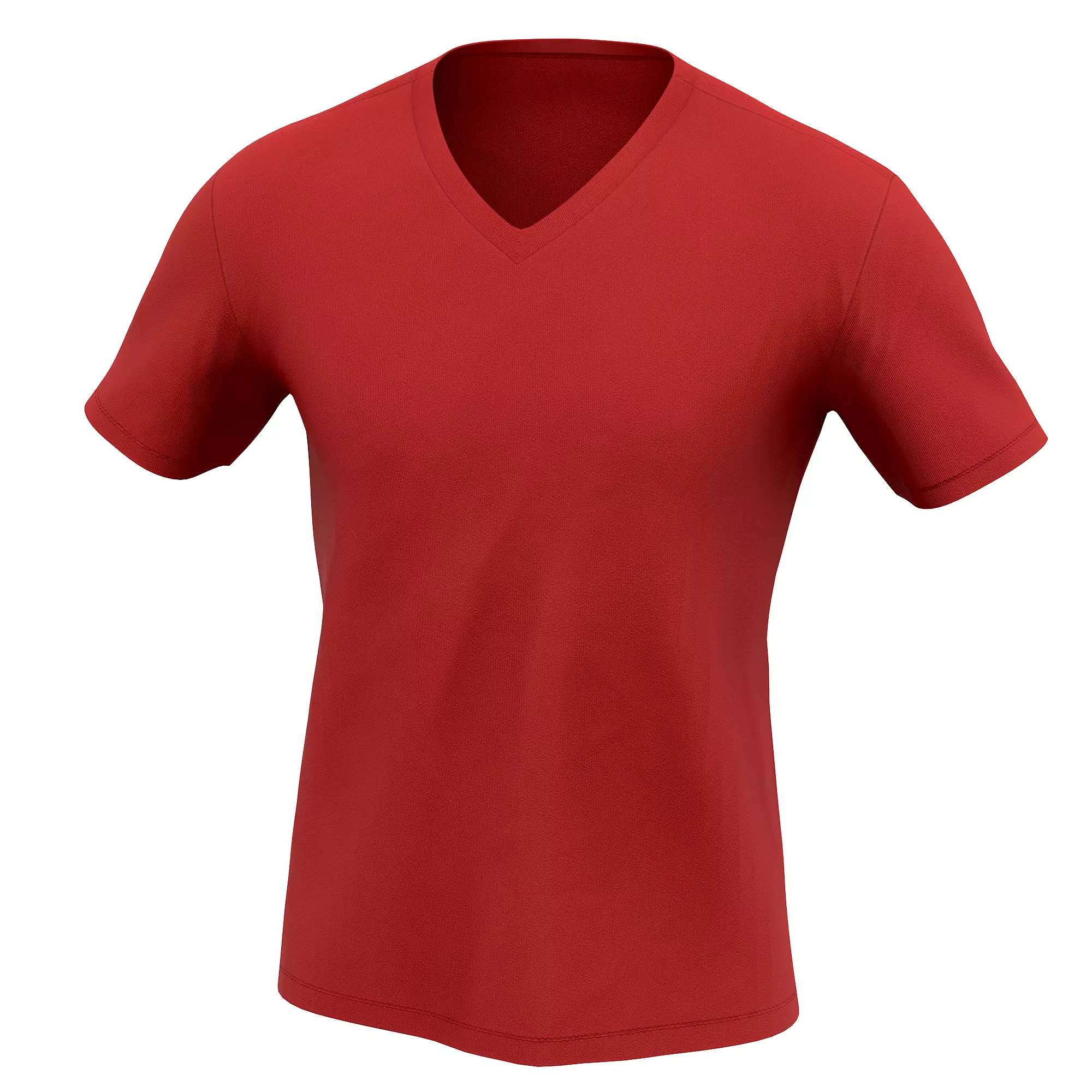 T-Shirt 02 Low-poly 3D model_16