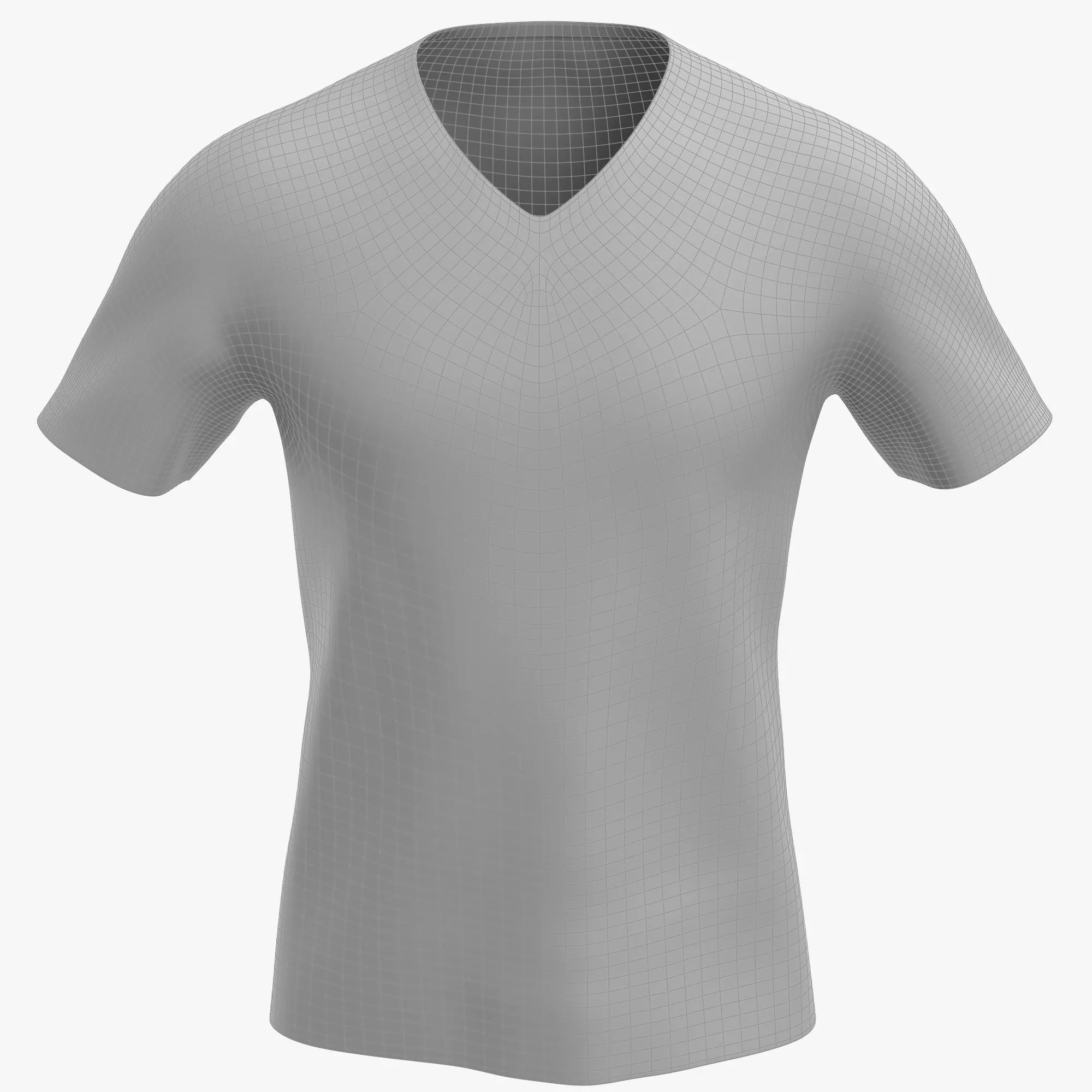 T-Shirt 02 Low-poly 3D model_10
