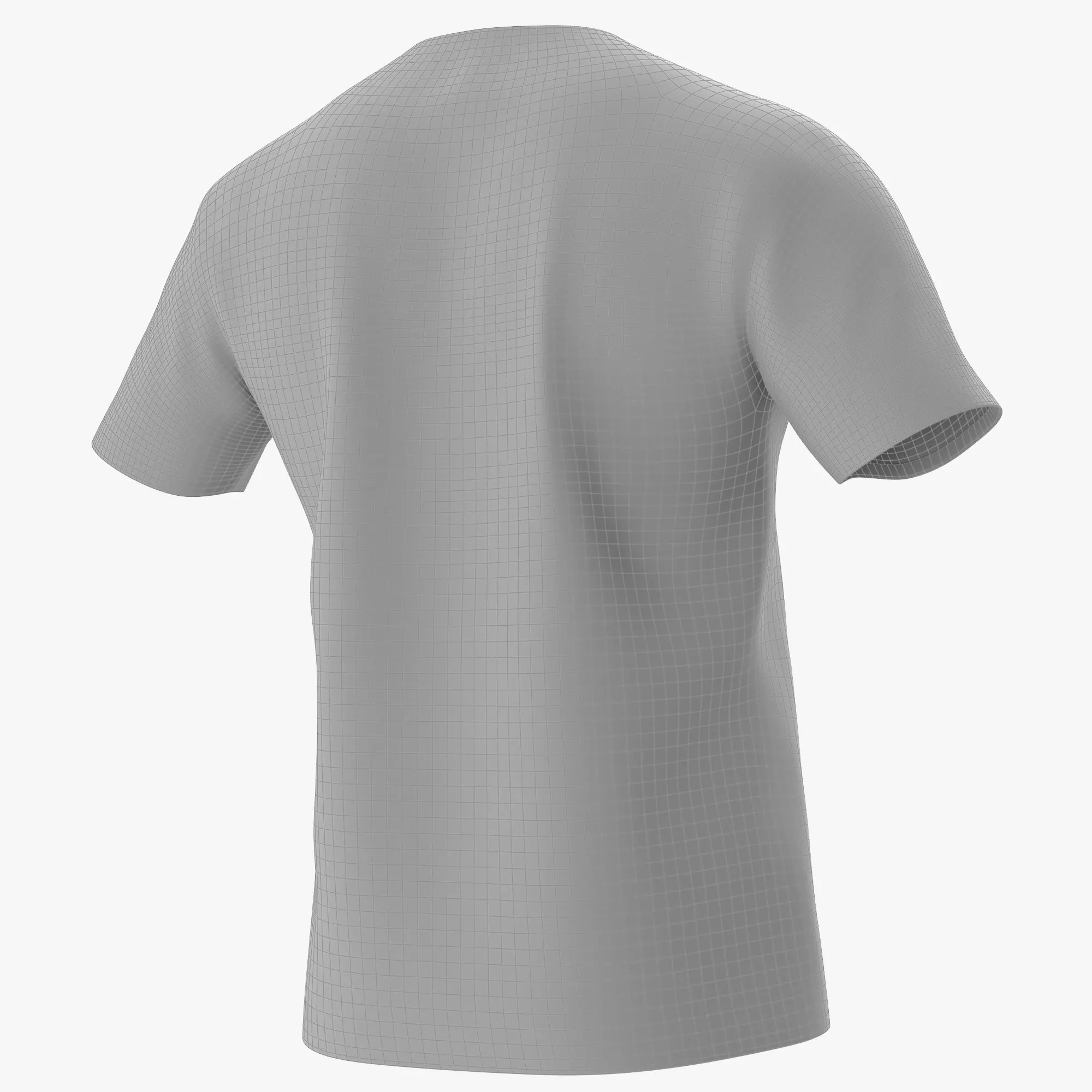 T-Shirt 02 Low-poly 3D model_12