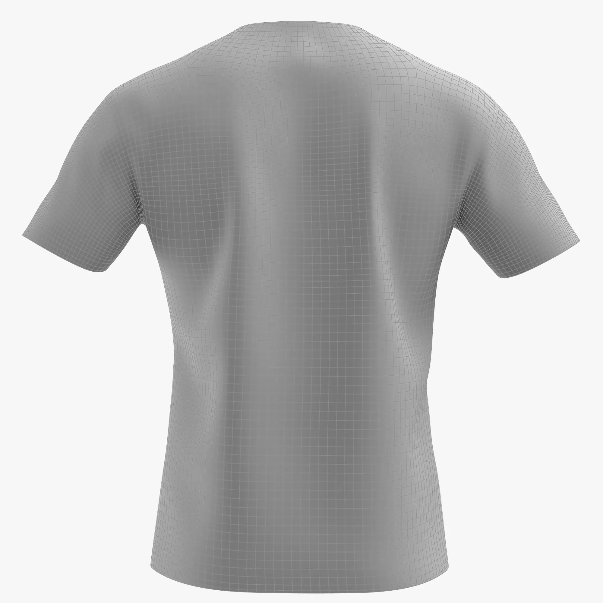 T-Shirt 02 Low-poly 3D model_13