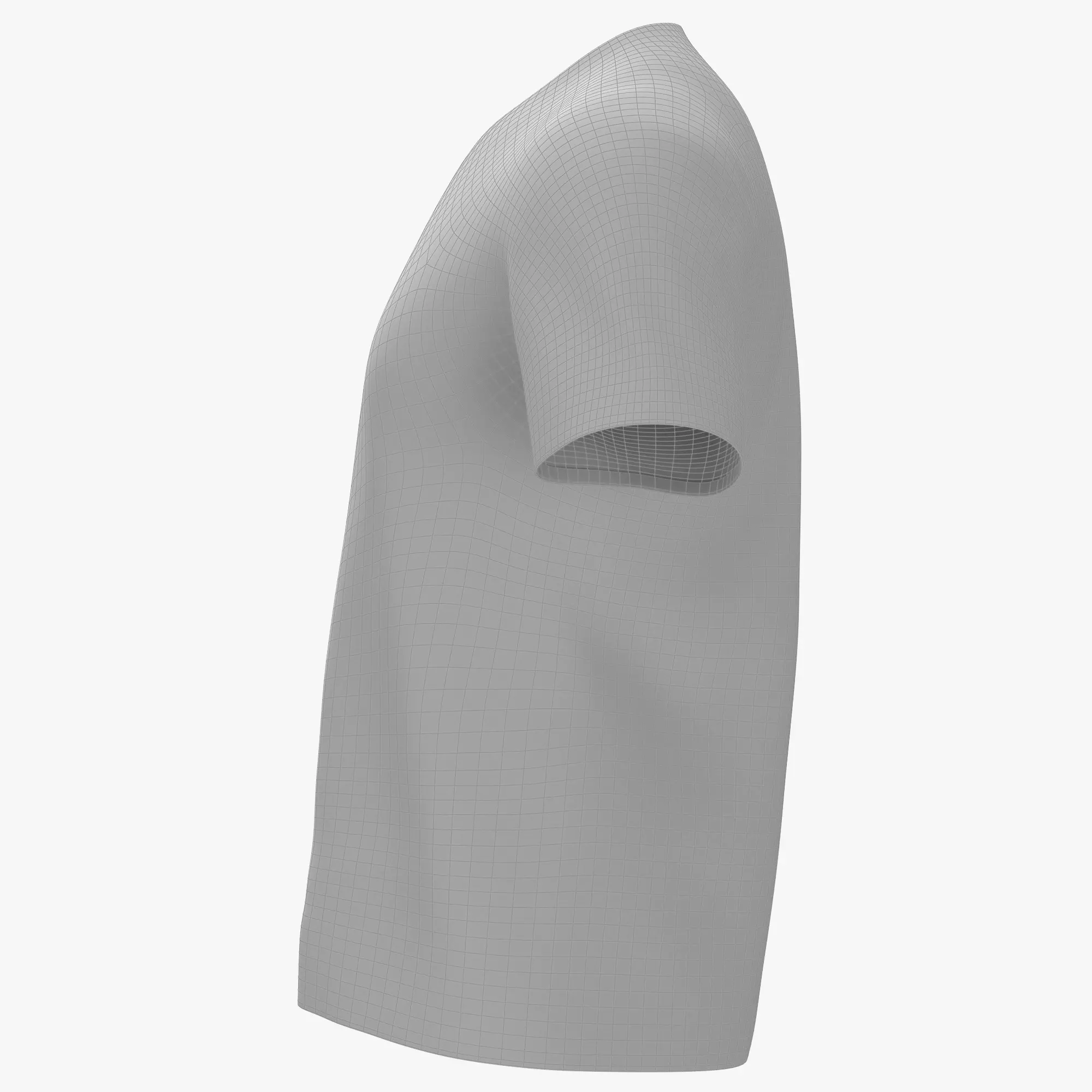 T-Shirt 02 Low-poly 3D model_14