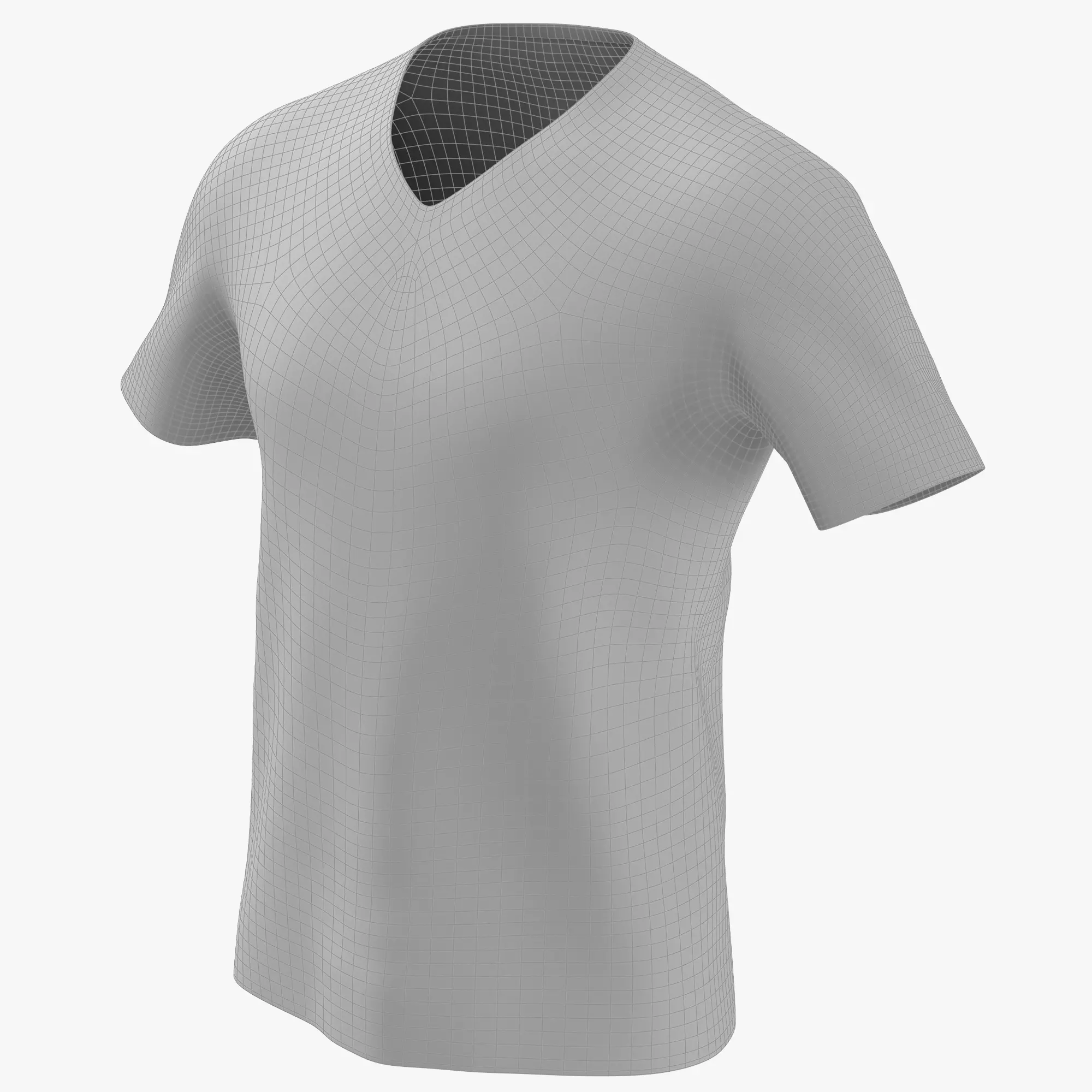 T-Shirt 02 Low-poly 3D model_8